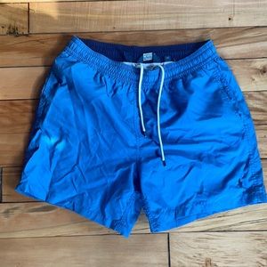 Blue swim trunks